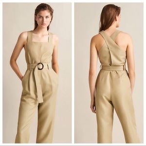 massimo dutti jumpsuit white